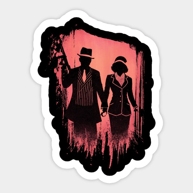 Outlaw Lovers Sticker by Moutchy